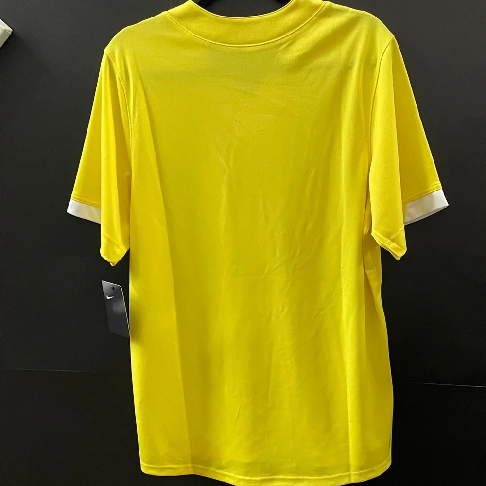 Nike Men's Bright Yellow Button-Up Jersey - Picture 3 of 4